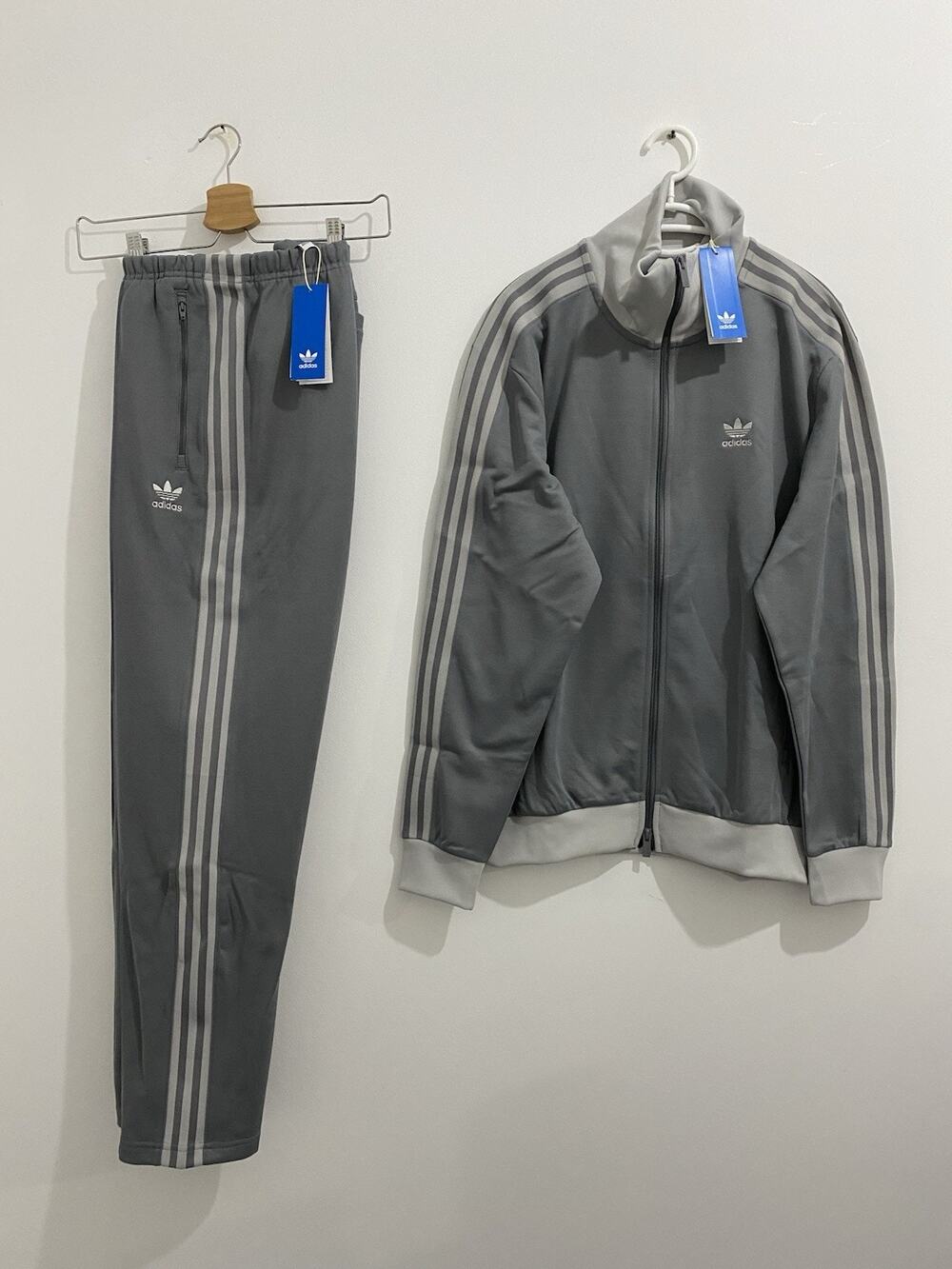 Adidas Originals Classics Beckenbauer Tracksuit Grey Three Grey Two Size 3XL